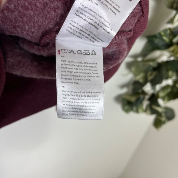 Ten Tree Graphic Forest Pullover Hooded Jacket Red Berry Women’s Size XS - Picture 11 of 11